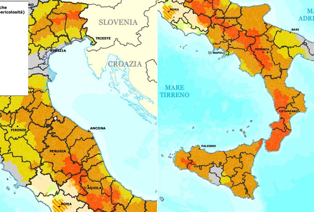 Classificazione sismica di tutti i Comuni Italiani