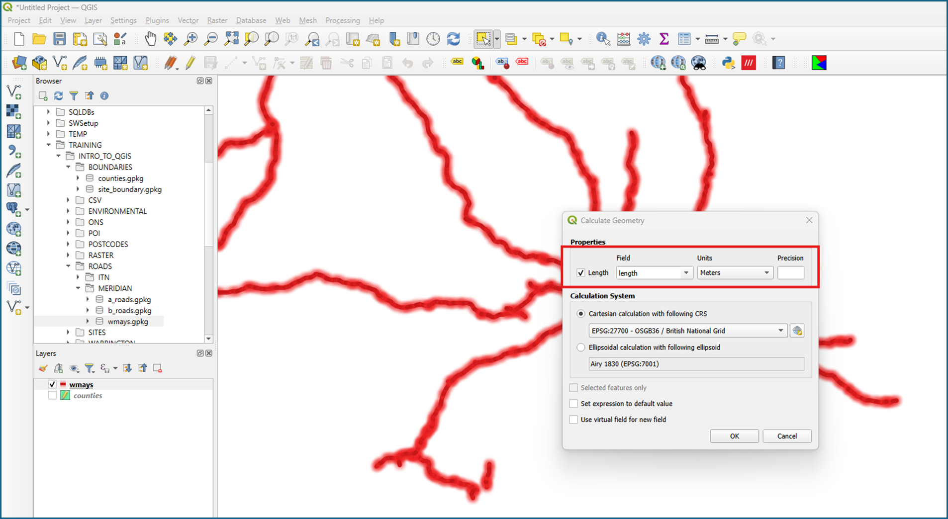 QGIS geometri